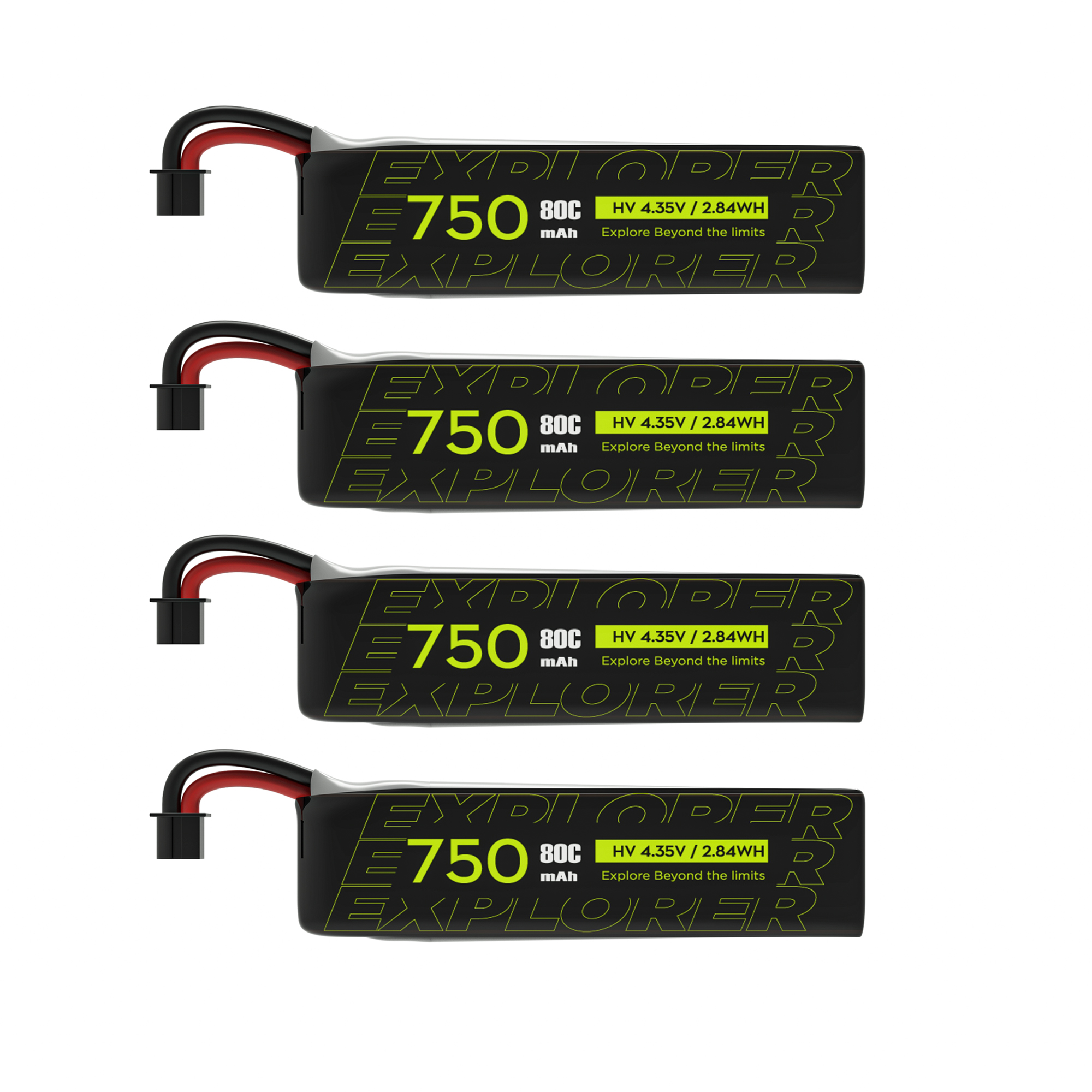 4pcs Explorer 1S 750mAh HV V2 A30 Plug