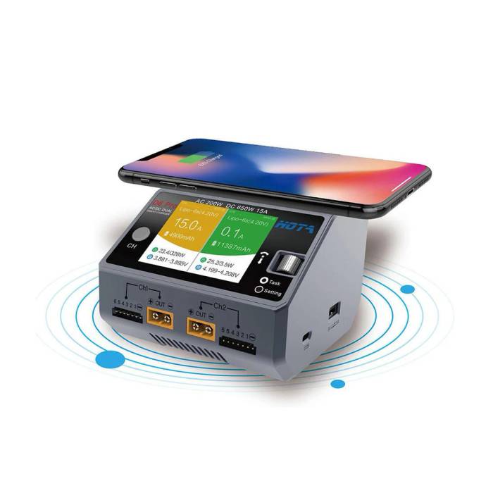 Amazon.com: HOTA D6 Pro Lipo Charger AC200W DC650W 15A for