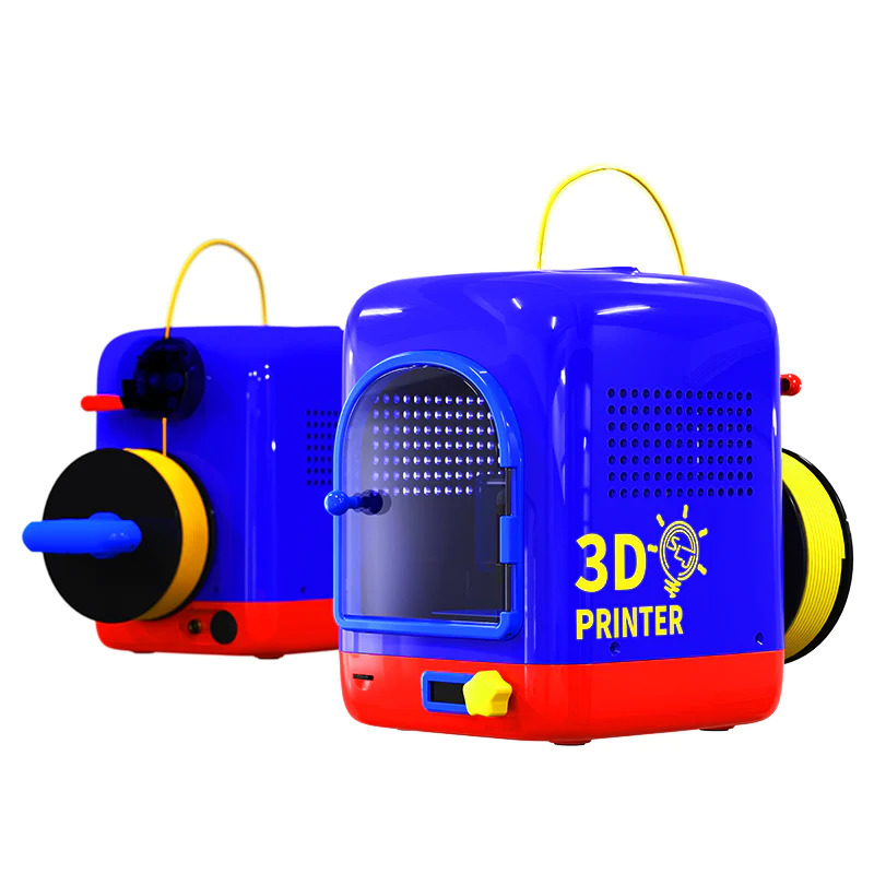 Blue Cute 3D Printer for Kids - Intelligent & High Precision