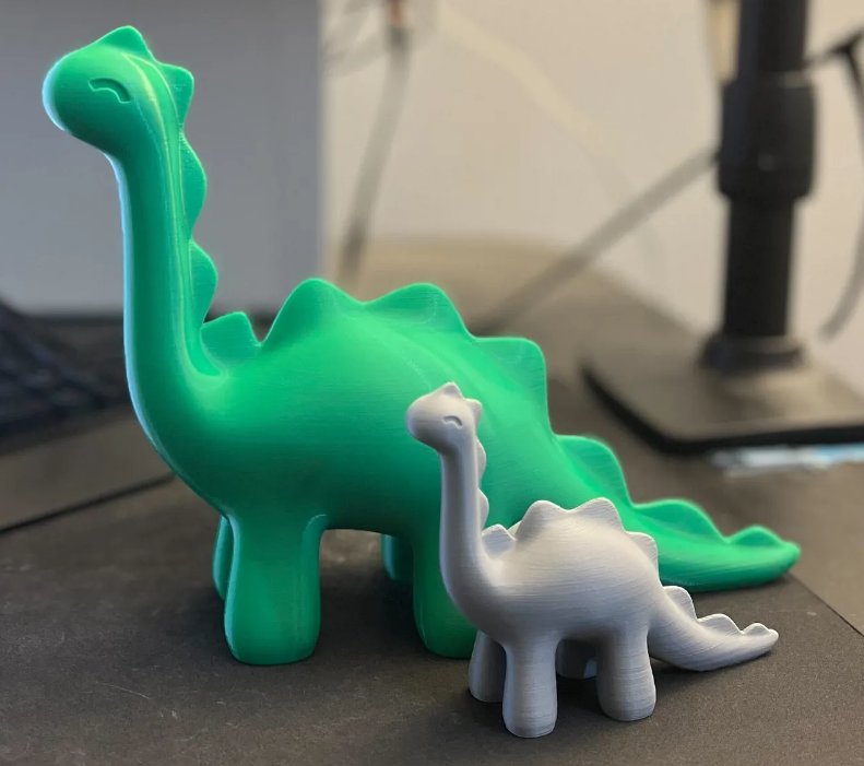 3D Printed Dinosaur Toy Cute Stylized