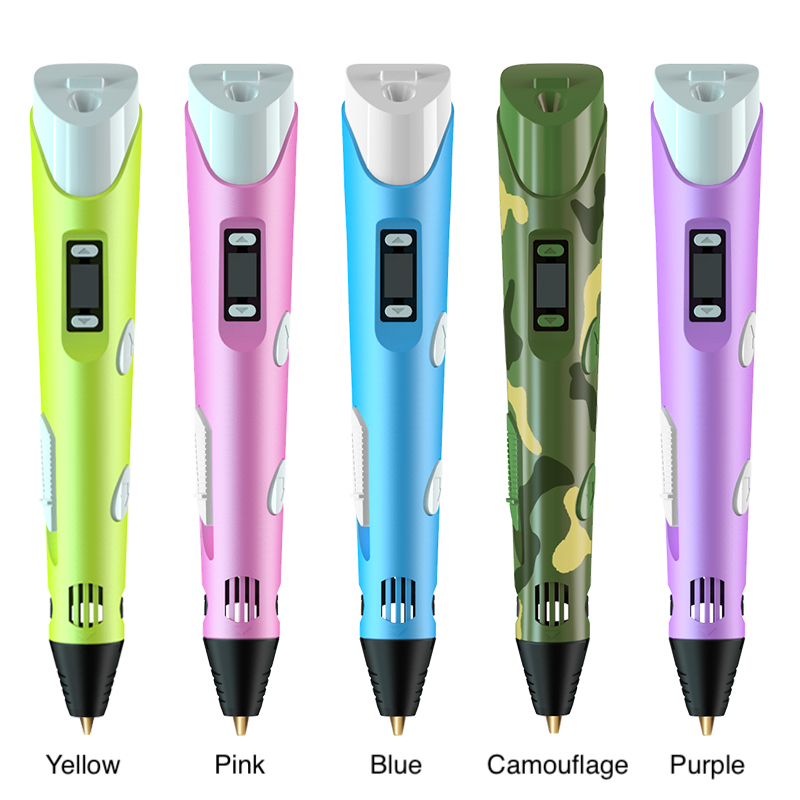 3d Printing Pen, Intelligent 3d Pen With Pla Filaments Led Display