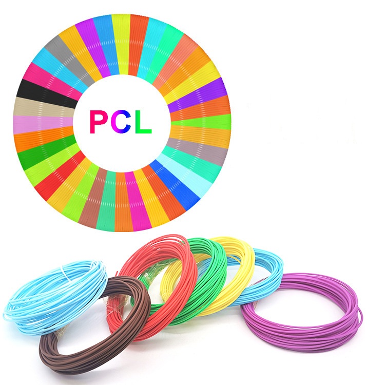 PCL 3D Printing Filament - 10 Colors & 50m