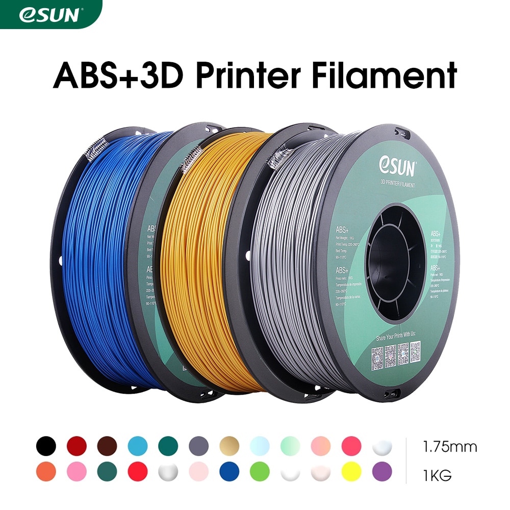 eSUN ABS Filament Blå - 1,75 mm - 1 kg - Creedo3D