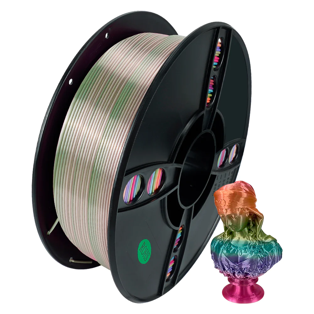 Candy Rainbow PLA Filament 1.75mm 1KG for 3D Printer