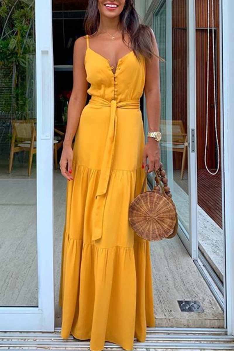 sale-fashion-style-dateoutfit-freeshipping-button-v-neck-maxi-dress-with-belt
