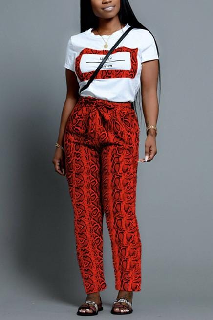 fashion-snakeskin-print-short-sleeve-trousers-set