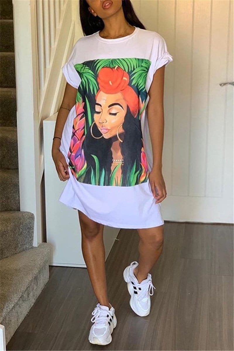 fashion-casual-print-loose-t-shirt-dress