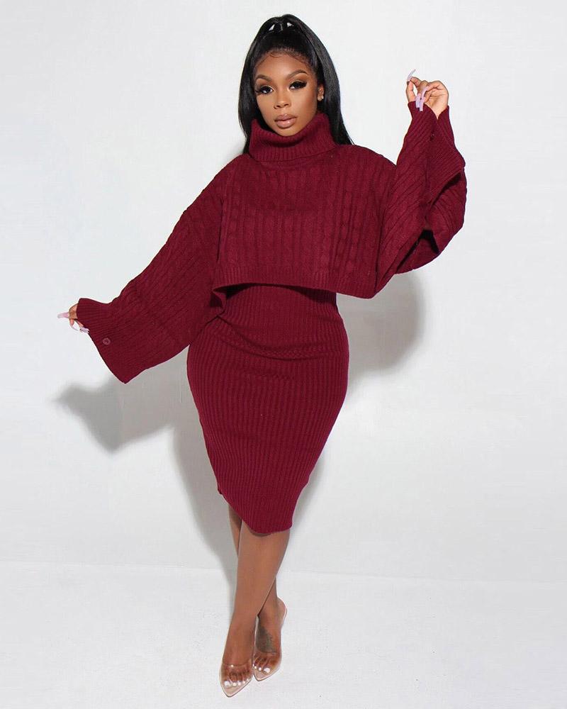 freeshipping-sale-fashion-bailey-2pc-knit-sweater-set