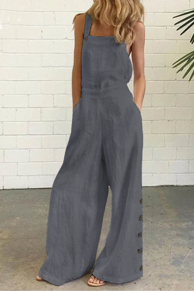 sale-fashion-style-dateoutfit-freeshipping-casual-solid-buckle-square-collar-regular-jumpsuits