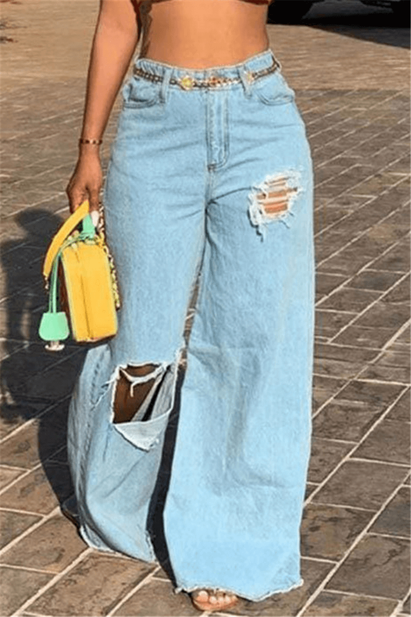 fashion-broken-hole-loose-denim-trousers