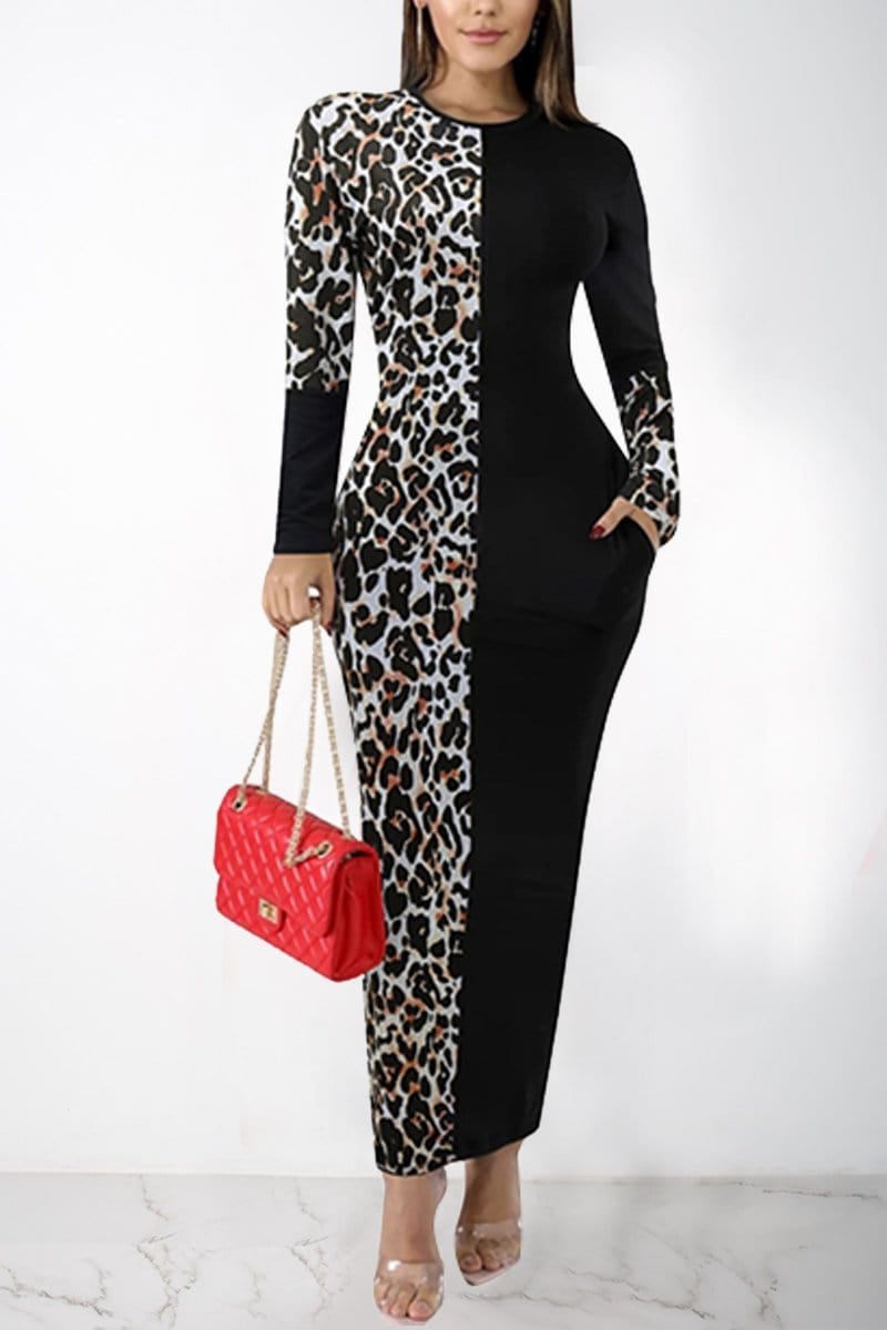 casual-leopard-print-stitching-dress