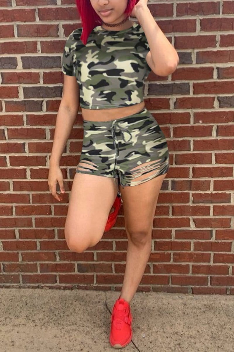 casual-print-camouflage-shorts-set