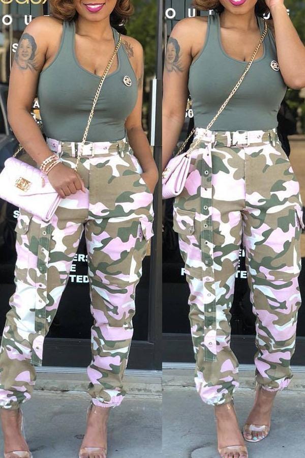 casual-mid-waist-camouflage-printed-pink-cotton-pants