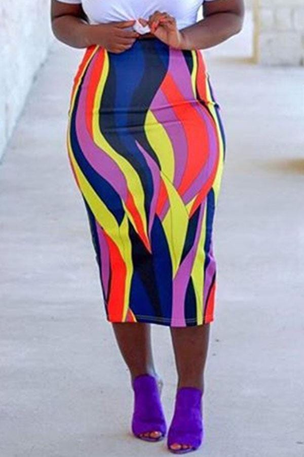 casual-printed-sheath-multicolor-mid-calf-skirts
