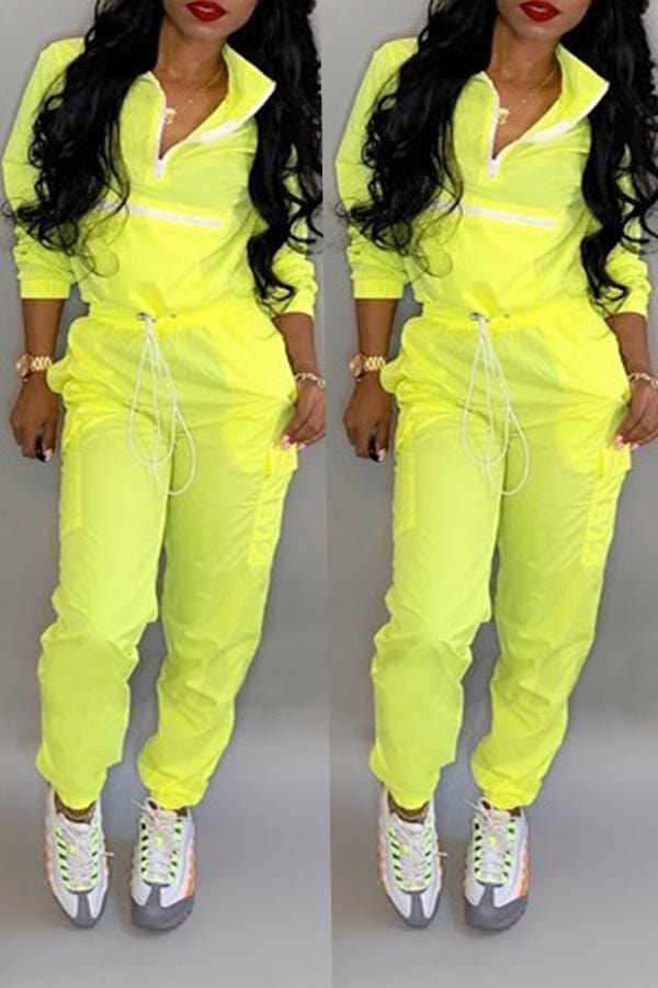 trendy-patchwork-yellow-two-piece-pants-set