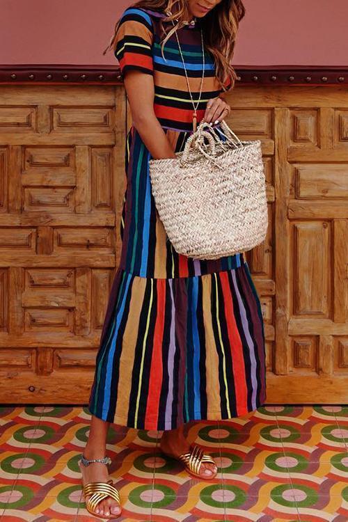 sale-fashion-style-dateoutfit-freeshipping-bohemian-striped-multicolor-ankle-length-dress