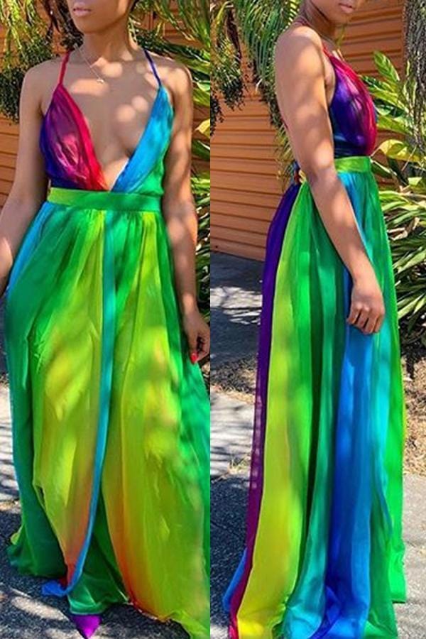 sweet-striped-green-chiffon-floor-length-dress