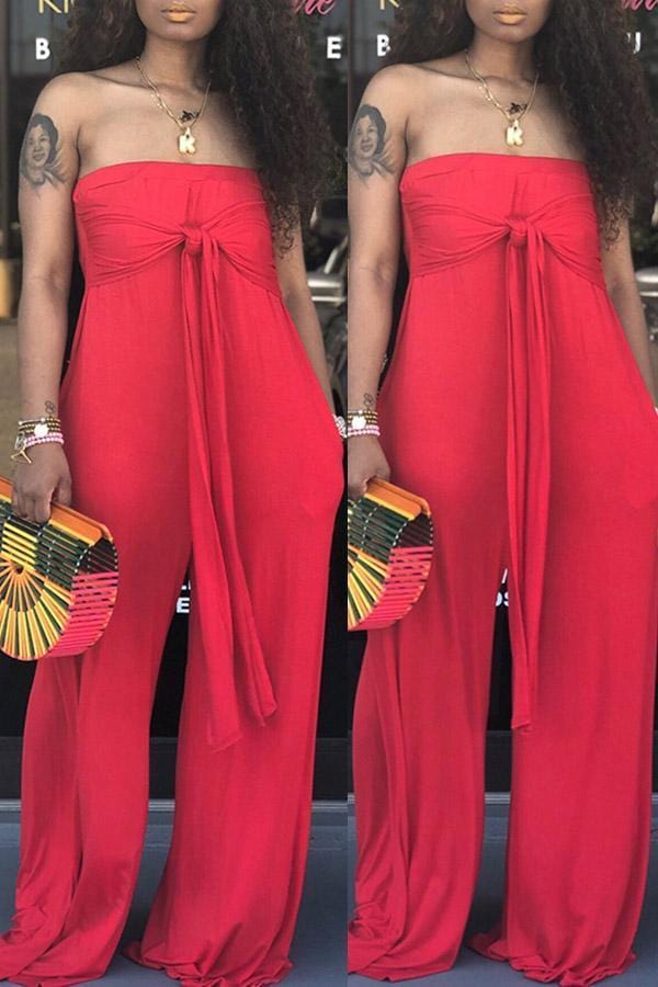 VogueRegion Casual Off The Shoulder Jumpsuit - VogueRegion