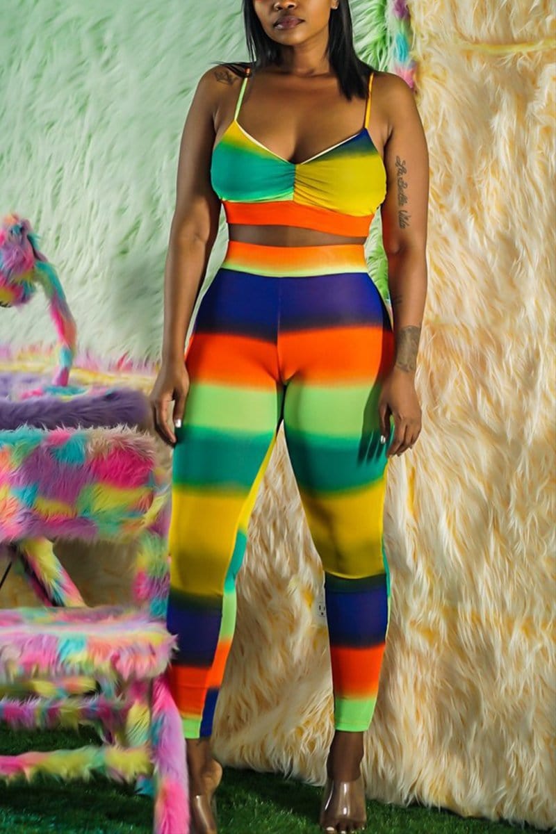 sexy-striped-sling-top-pants-set