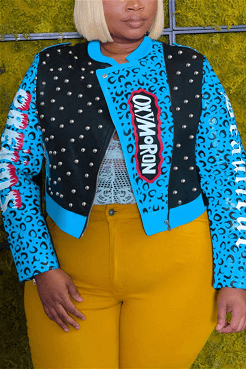 fashion-zipper-collar-regular-print-patchwork-coats