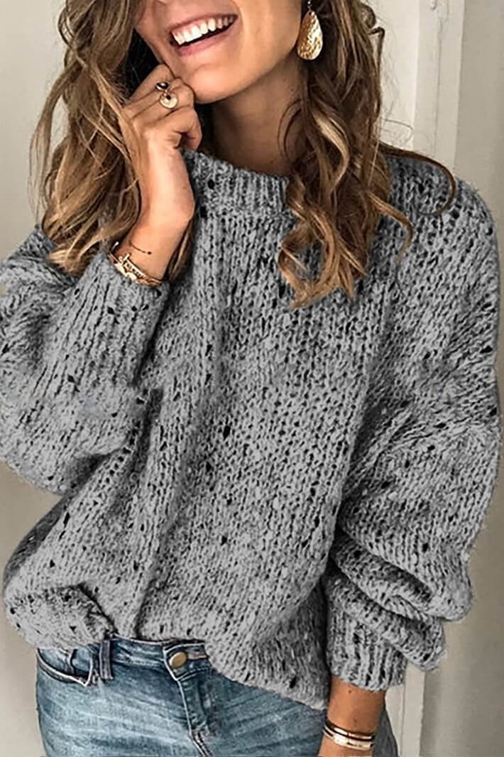 vintage-pure-colour-round-neck-sweater