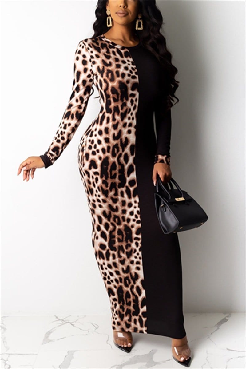 casual-leopard-print-stitching-dress-1