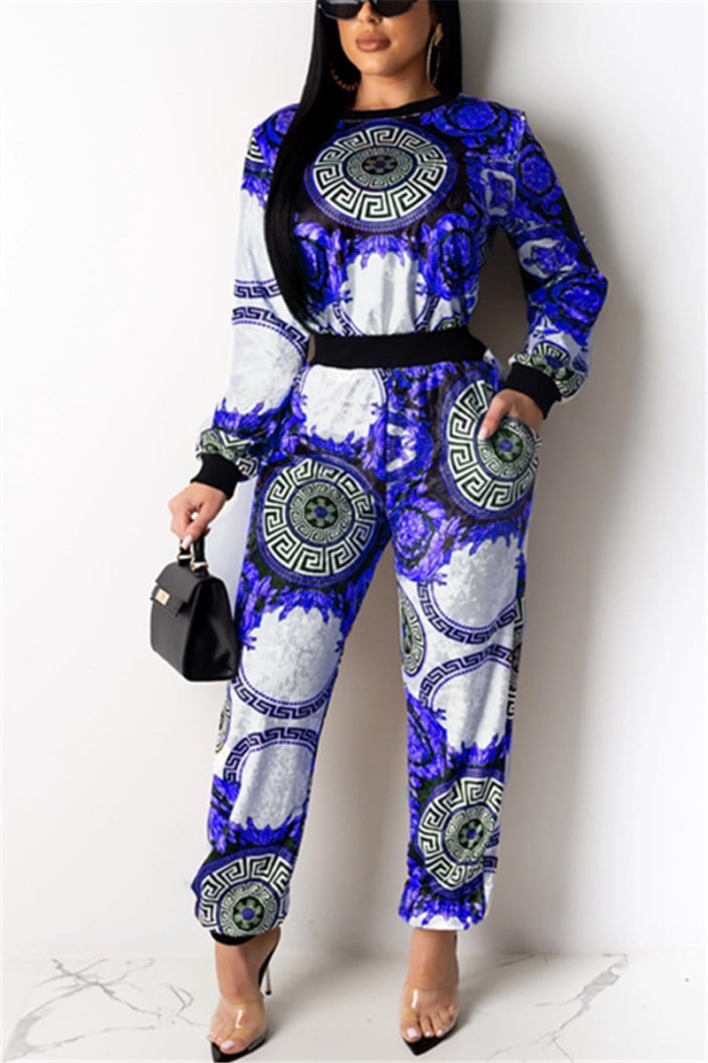 casual-fashion-printed-two-piece