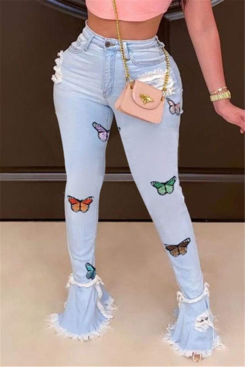 fashion-skinny-butterfly-print-jeans