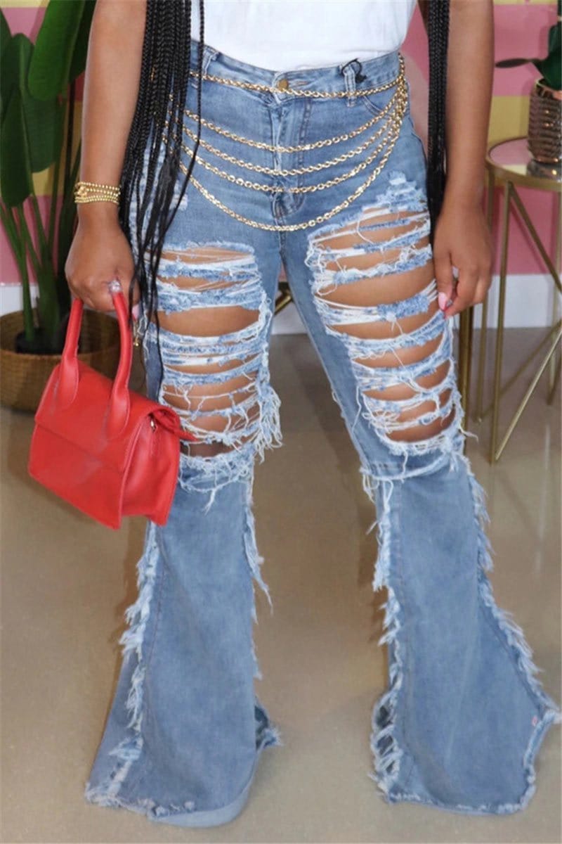 fashion-sexy-holes-jeans-without-waist-chain