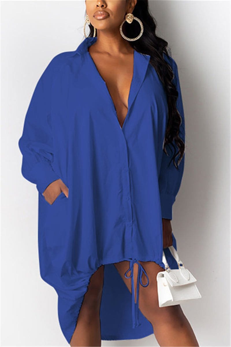 casual-solid-knee-length-shirt-dress