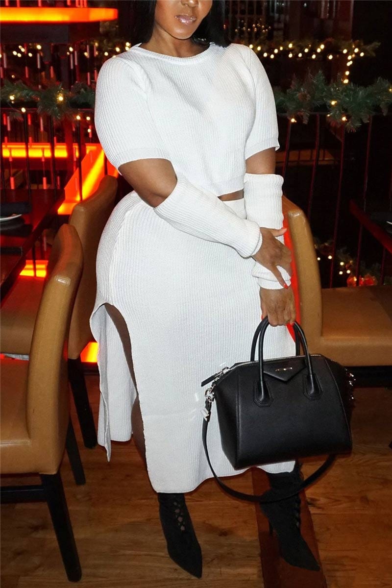 fashion-sexy-slit-mid-skirt-set