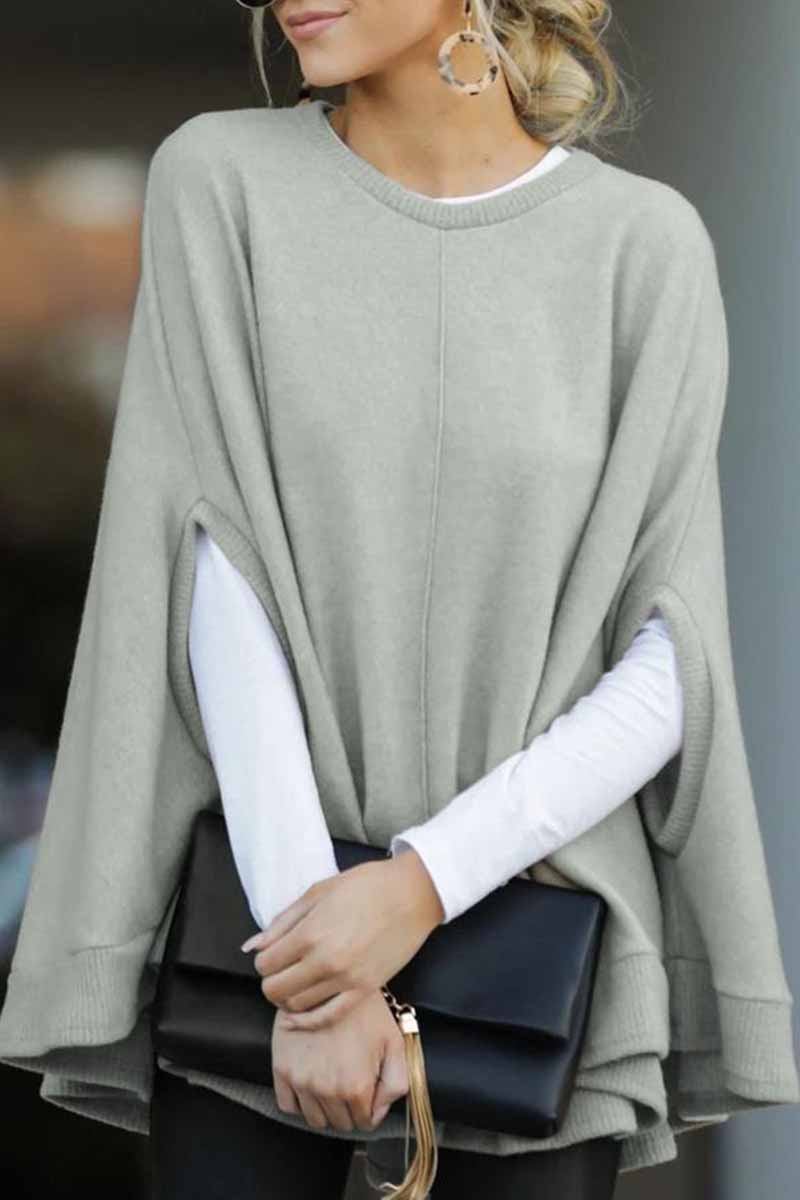sale-fashion-style-dateoutfit-freeshipping-cape-loose-crew-neck-sweater