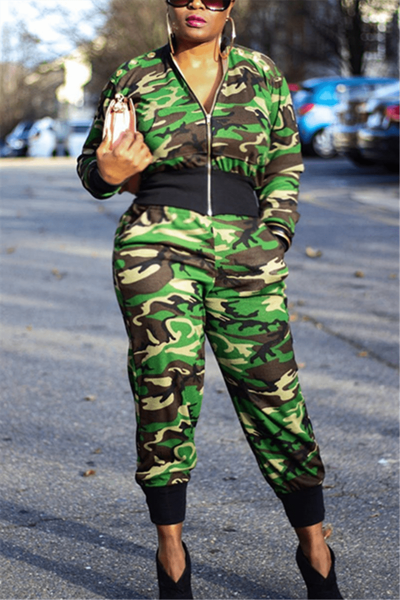 casual-zipper-camouflage-two-piece