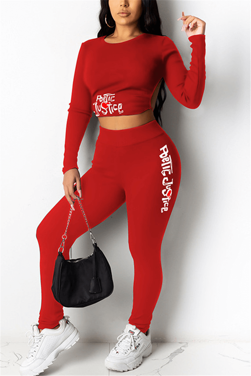 fashion-casual-solid-color-letter-print-two-pieces