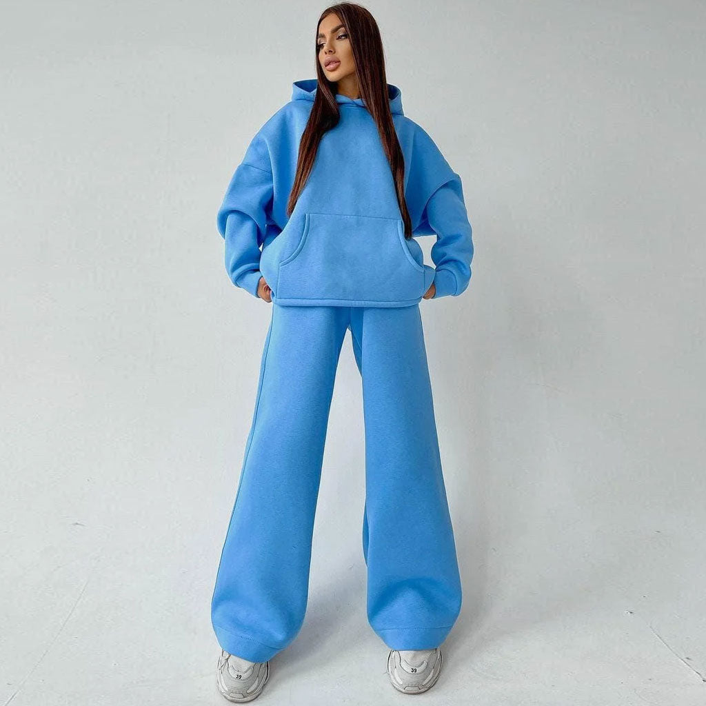 athletic-solid-long-sleeve-wide-leg-hoodie-matching-set-blue