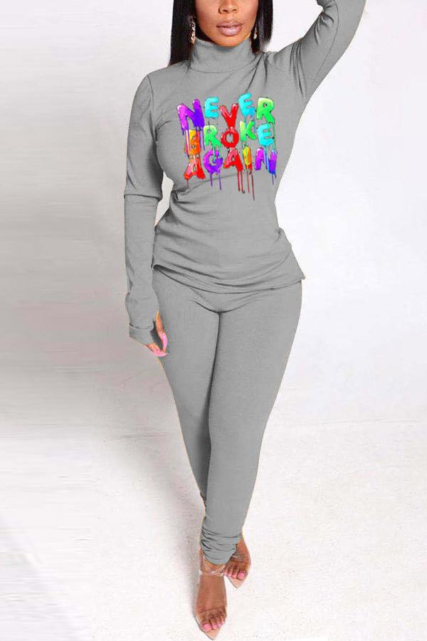 casual-personality-letter-printing-t-shirt-set