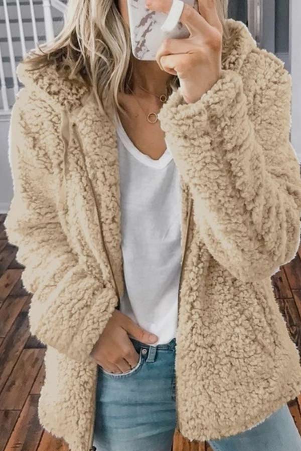 casual-solid-plus-size-plush-hooded-coat