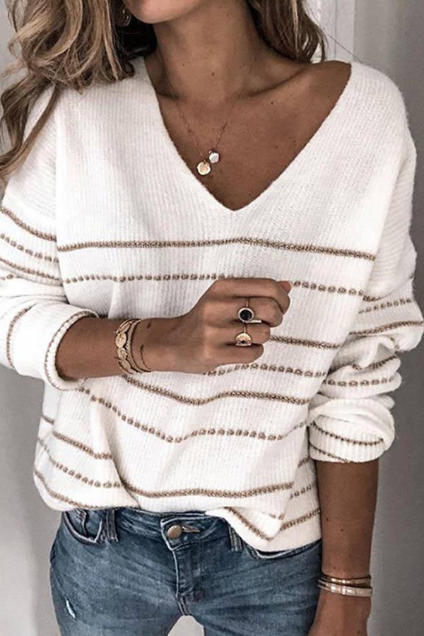 sale-fashion-style-dateoutfit-freeshipping-casual-v-neck-striped-sweater