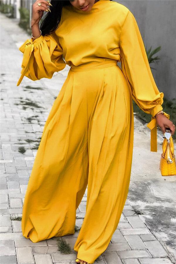 sweet-solid-color-loose-two-pieces