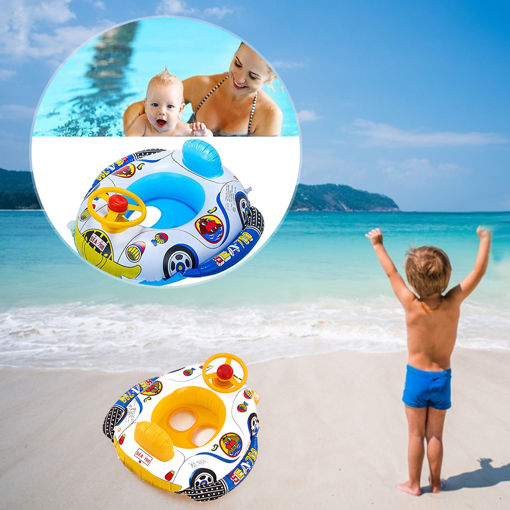 Flygooses Inflatable Car Swimming Ring for Kids 18 Years