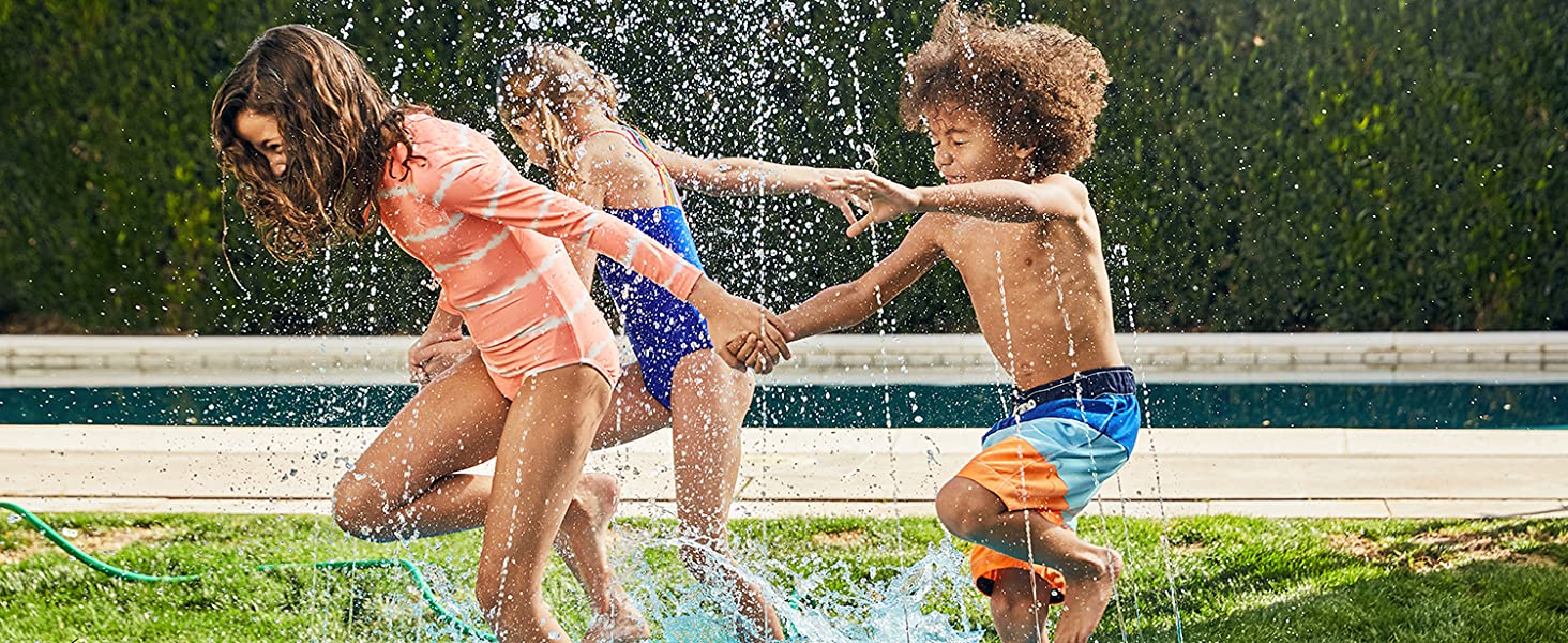 kids pool splash pad outside backyard kiddie pool sprinkler