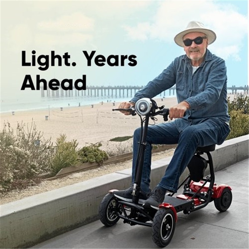 Daibot Electric Scooter For Disabled Four Wheel Electric Scooters Dual Motor 250W Mobility Scooter Foldable For Elderly