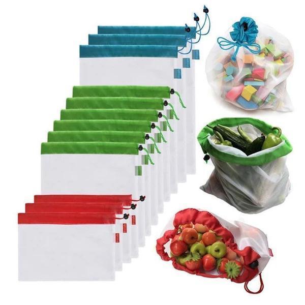12pcs Reusable Produce Bags
