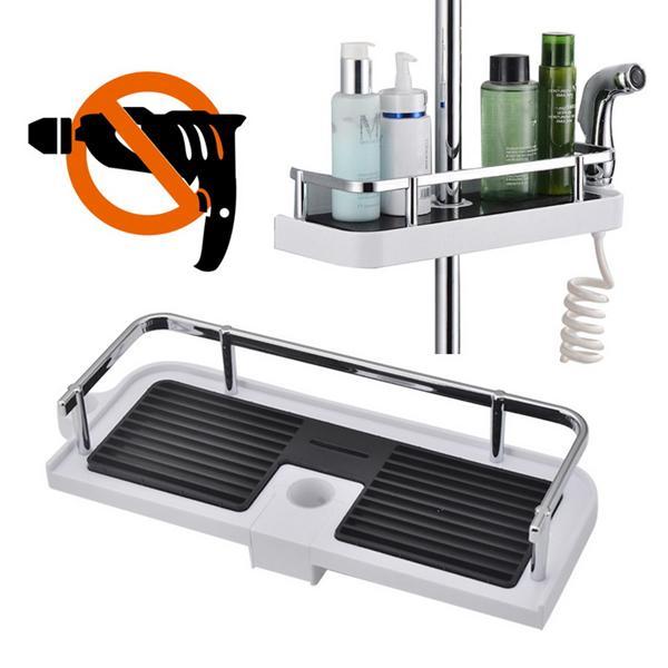 Adjustable Bathroom Pole Shower Shelf