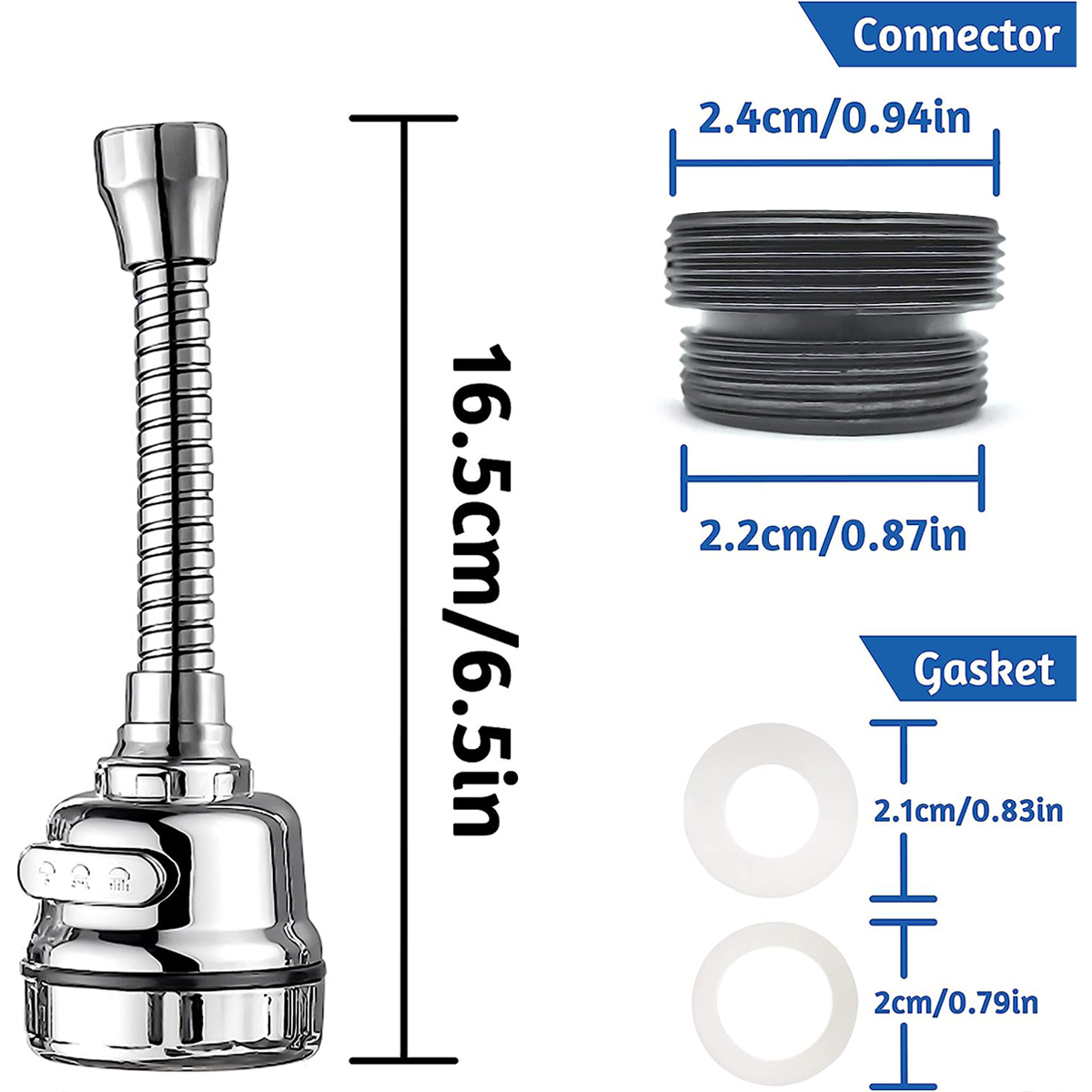 360° rotatable booster faucet