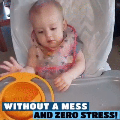 360 Rotating Spillproof Bowl🍚👶