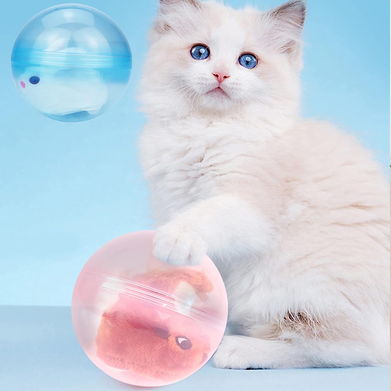 Electric bunny rolling ball toy