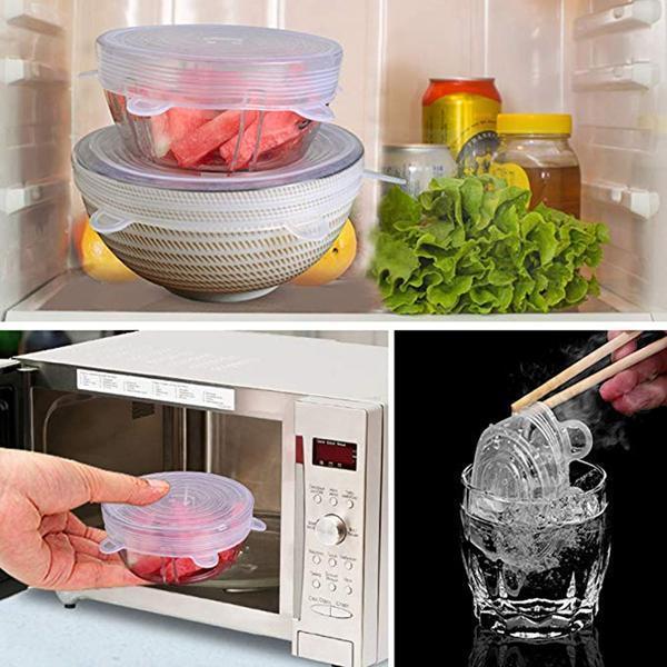 Adjustable Silicone Stretch Lids And Seal Food And Bowl Covers