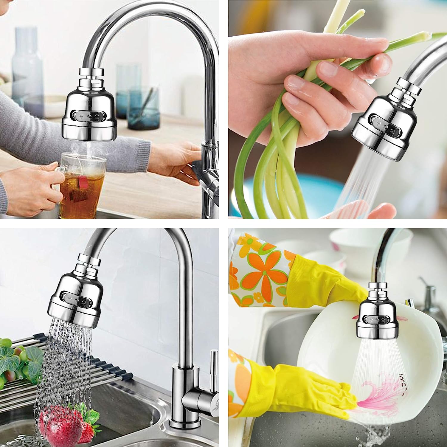 360° rotatable booster faucet