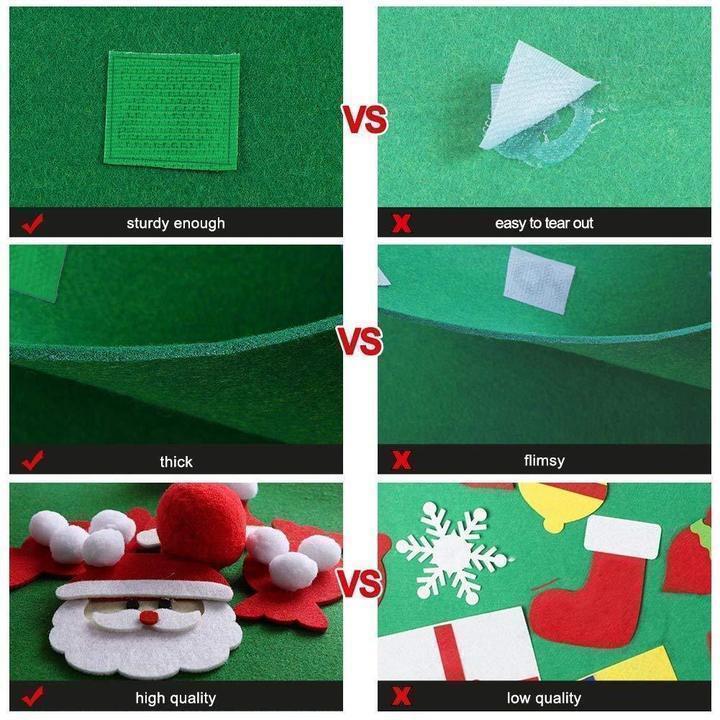 DIY felt christmas tree（Best Gift For Children.）